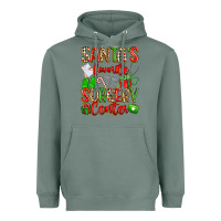 Sage Santa's Favorite Surgery Center png sublimation de Heavyweight Hoodie - texasbilliewilder