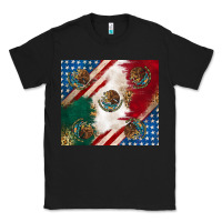 Black American with mexican flag Classic Tee - RanaPortraitStore