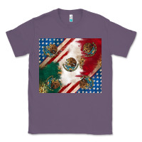 Lavender American with mexican flag Classic Tee - RanaPortraitStore