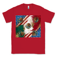 Red American with mexican flag Classic Tee - RanaPortraitStore