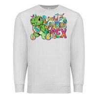 Dove Grey Easter Saurus Rex Easter Day Premium Sweatshirt - Neo Western