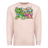 Pale Pink Easter Saurus Rex Easter Day Premium Sweatshirt - Neo Western