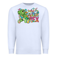White Easter Saurus Rex Easter Day Premium Sweatshirt - Neo Western
