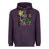Plum eat drink and be scary Heavyweight Hoodie - Zillion Design Studio