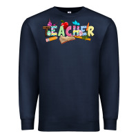 Navy Easter Teacher Easter Day Premium Sweatshirt - Neo Western
