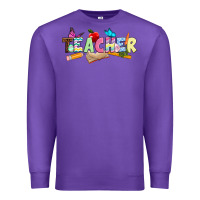 Purple Easter Teacher Easter Day Premium Sweatshirt - Neo Western
