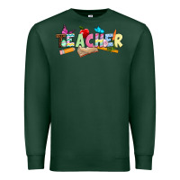 Sports Green Easter Teacher Easter Day Premium Sweatshirt - Neo Western