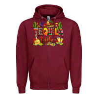 Burgundy tequila tribe Zipper Hoodie - RanaPortraitStore