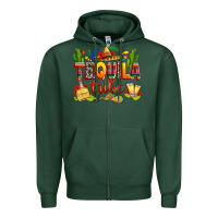 Sports Green tequila tribe Zipper Hoodie - RanaPortraitStore