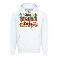 White tequila tribe Zipper Hoodie - RanaPortraitStore