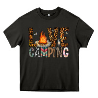 Asphalt Love Camping Heavy Core Tee - CowhideDigitalArt
