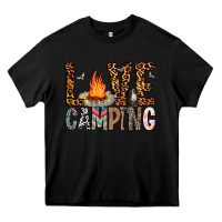 Black Love Camping Heavy Core Tee - CowhideDigitalArt