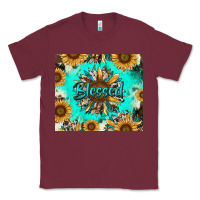 Burgundy blessed sunflowers Classic Tee - RanaPortraitStore