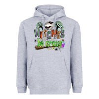 Heather Grey witches be crazy Heavyweight Hoodie - Zillion Design Studio