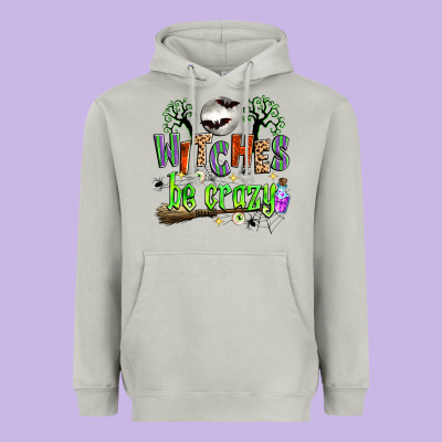 Witches Be Crazy Heavyweight Hoodie Designed By Zillion Design Studio