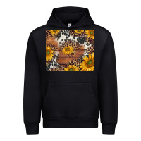 Black sunflowers cowhide leopard mousepad Urban Hoodie - Jasminsmagicworld
