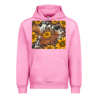 Fuchsia Pink sunflowers cowhide leopard mousepad Urban Hoodie - Jasminsmagicworld