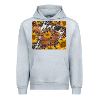 Heather Grey sunflowers cowhide leopard mousepad Urban Hoodie - Jasminsmagicworld
