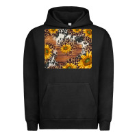 Pigment Black sunflowers cowhide leopard mousepad Urban Hoodie - Jasminsmagicworld