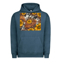 Pigment Midnight Navy sunflowers cowhide leopard mousepad Urban Hoodie - Jasminsmagicworld