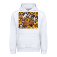 White sunflowers cowhide leopard mousepad Urban Hoodie - Jasminsmagicworld