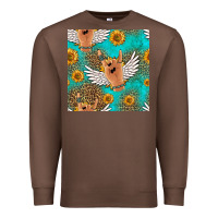 Chestnut rock n roll hands seamless pattern Premium Sweatshirt - HRA Design Shop