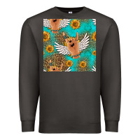 Smoke rock n roll hands seamless pattern Premium Sweatshirt - HRA Design Shop