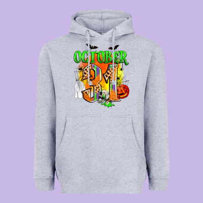 October 31 Heavyweight Hoodie Designed By Zillion Design Studio