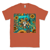 Copper bull skull sunflowers Classic Tee - RanaPortraitStore