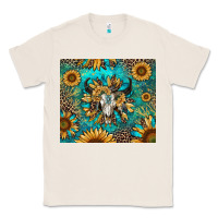 Natural bull skull sunflowers Classic Tee - RanaPortraitStore