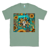 Sage bull skull sunflowers Classic Tee - RanaPortraitStore