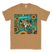 Toasted Coconut bull skull sunflowers Classic Tee - RanaPortraitStore