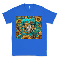 True Royal bull skull sunflowers Classic Tee - RanaPortraitStore