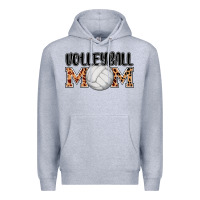 Heather Grey volleyball mom Premium Hoodie - AdoDesignShop