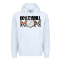White volleyball mom Premium Hoodie - AdoDesignShop