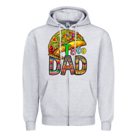 Heather Grey taco dad Zipper Hoodie - RanaPortraitStore