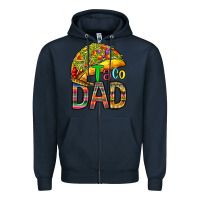 Navy taco dad Zipper Hoodie - RanaPortraitStore