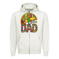 Oatmeal Heather taco dad Zipper Hoodie - RanaPortraitStore