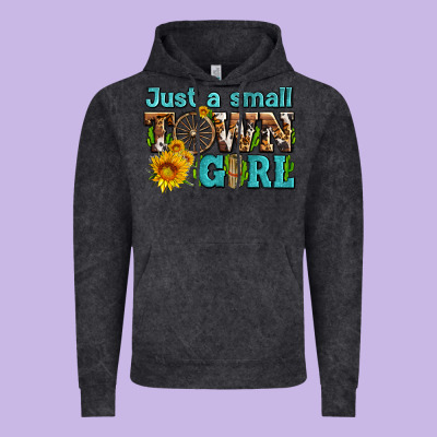Just A Small Town Girl With Sunflowers And Money Vintage Hoodie Designed By Adodesignshop