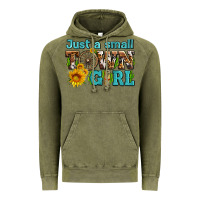 Vintage Olive just a small town girl with sunflowers and money Vintage Hoodie - AdoDesignShop
