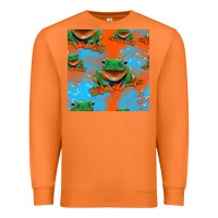 Carrot funny frogs seamless pattern Premium Sweatshirt - HRA Design Shop