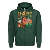 Sports Green festive af christmas black man sneakers Zipper Hoodie - RanaPortraitStore