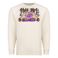 Sandshell this girl loves halloween Premium Sweatshirt - CowhideDigitalArt