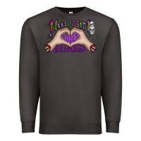 Smoke this girl loves halloween Premium Sweatshirt - CowhideDigitalArt