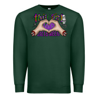 Sports Green this girl loves halloween Premium Sweatshirt - CowhideDigitalArt