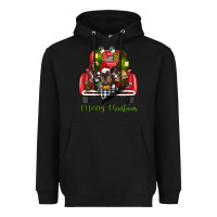 Merry Christmas Truck Heavyweight Hoodie | Teevron