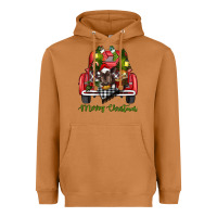 Meerkat merry christmas truck Heavyweight Hoodie - RanaPortraitStore