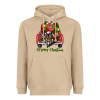 Mushroom merry christmas truck Heavyweight Hoodie - RanaPortraitStore