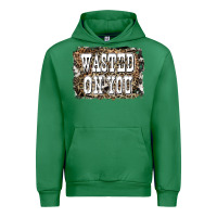 Emerald Western Wasted On You Background Urban Hoodie - LillyAllenDesigns