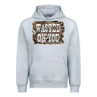 Heather Grey Western Wasted On You Background Urban Hoodie - LillyAllenDesigns